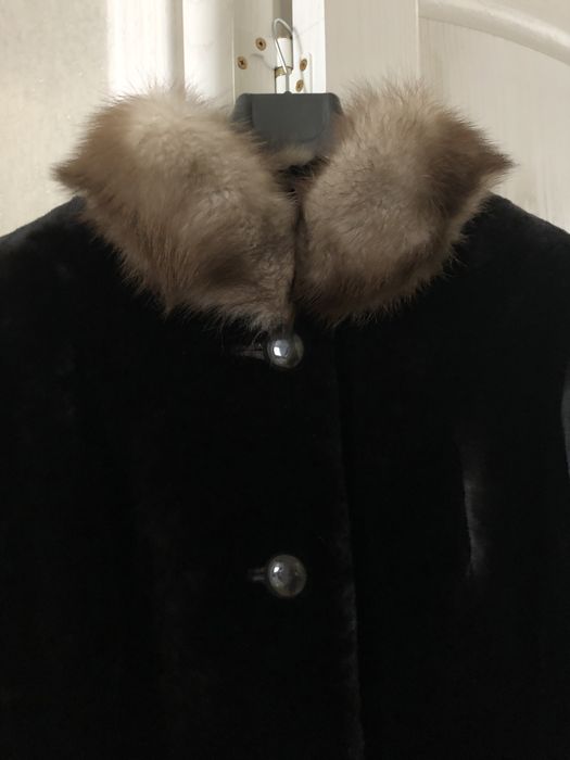 Шуба из мутона 44 размер