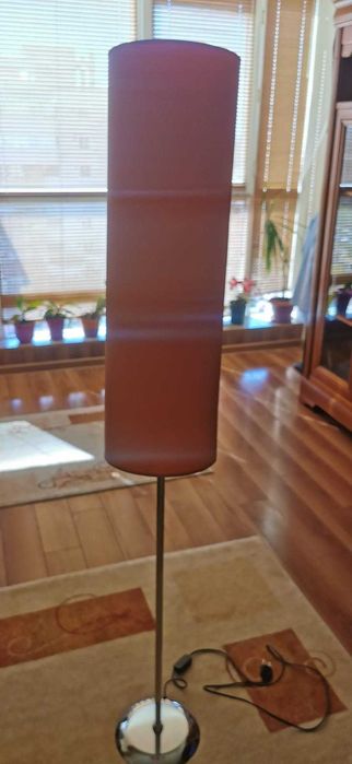 Set format din lampadar, veioza si aplica plafon - culoare: portocaliu