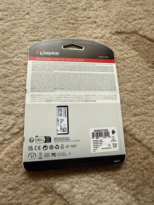 Solid State Drive (SSD) Kingston A400, 240GB, 2.5", SATA III