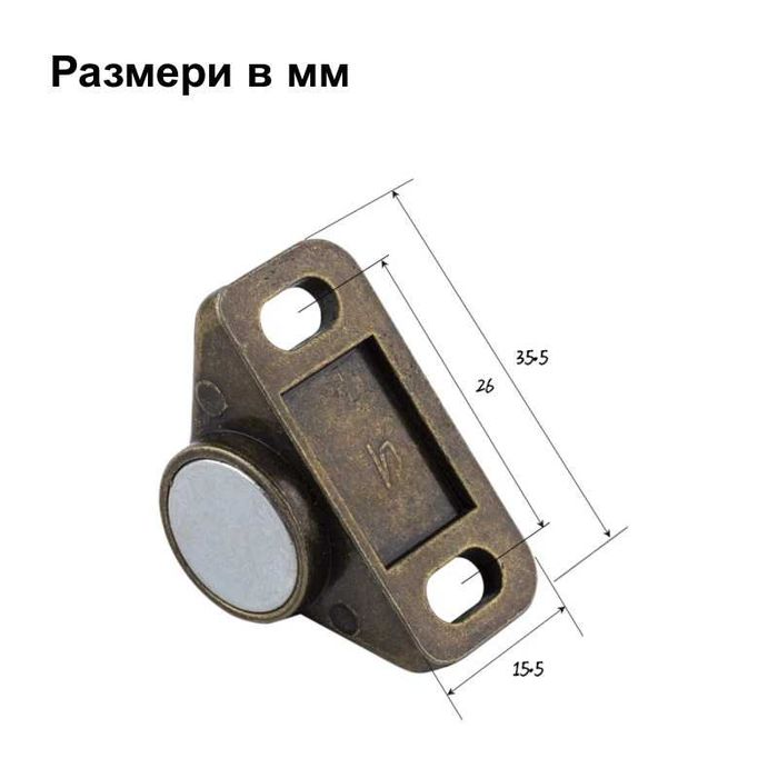 Магнитна закопчалка за врата | Неодимов магнит за мебели