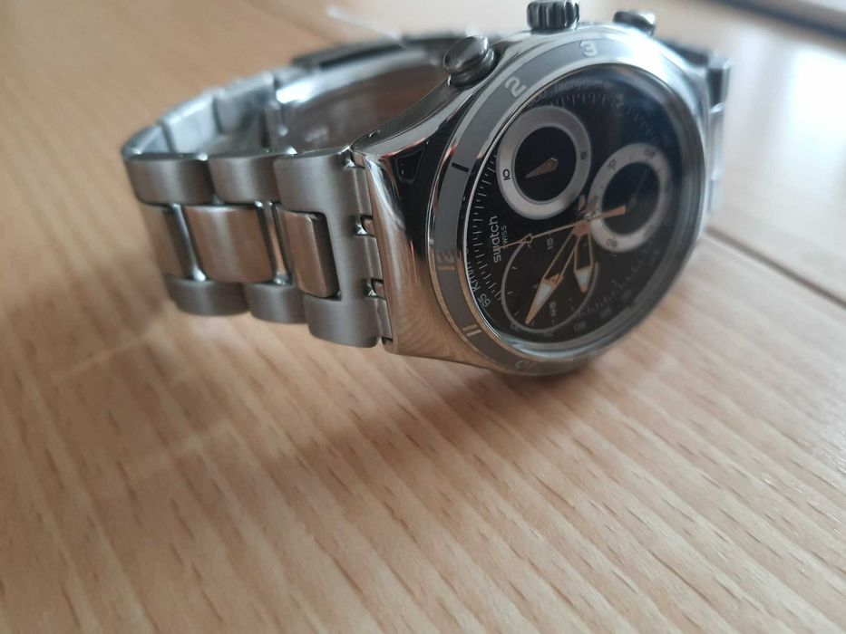 Swatch Irony Chrono Oblique End Black YCS545G – NOS, Swiss Made