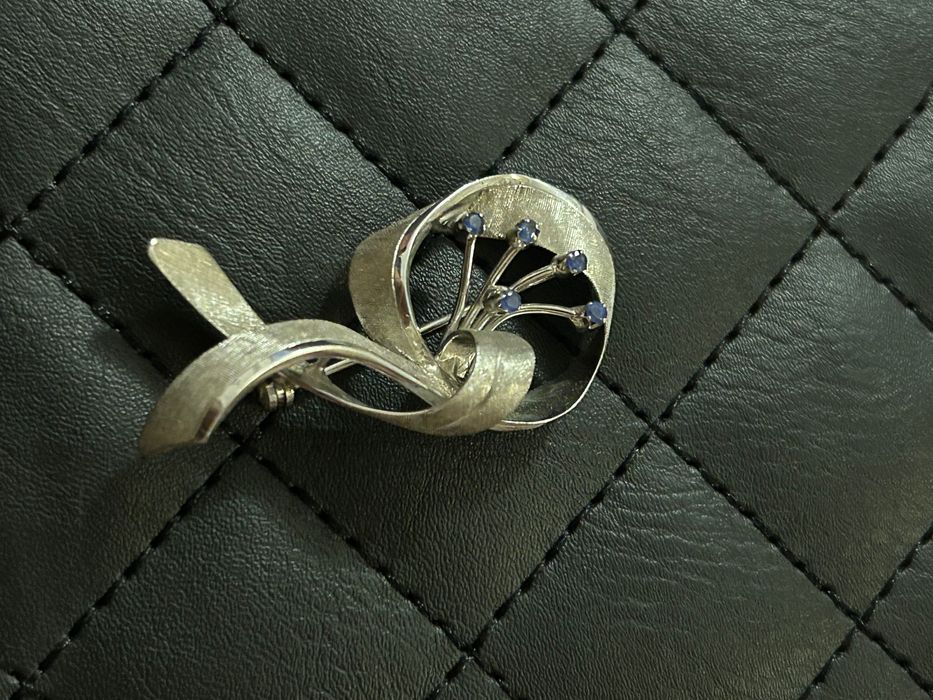 Broșă Aur 14 k cu diamante