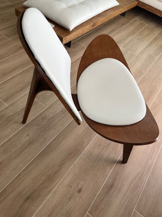 НОВ, неупотребяван модерен стол, тип кресло в скандинавски  стил