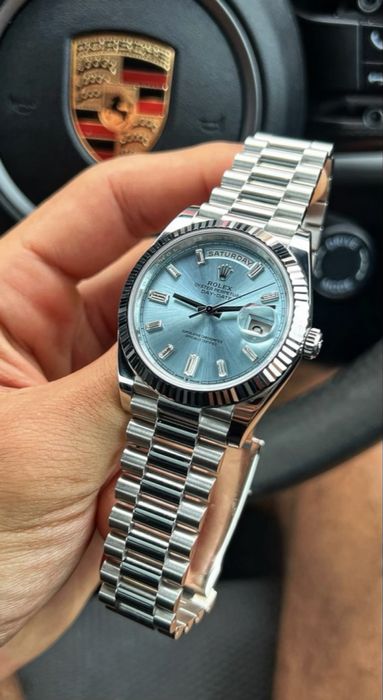Rolex Day-Date Platinum Baguette 40mm