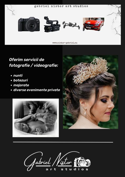 Fotograf / Videograf (Nunti, Botezuri si Evenimente private)