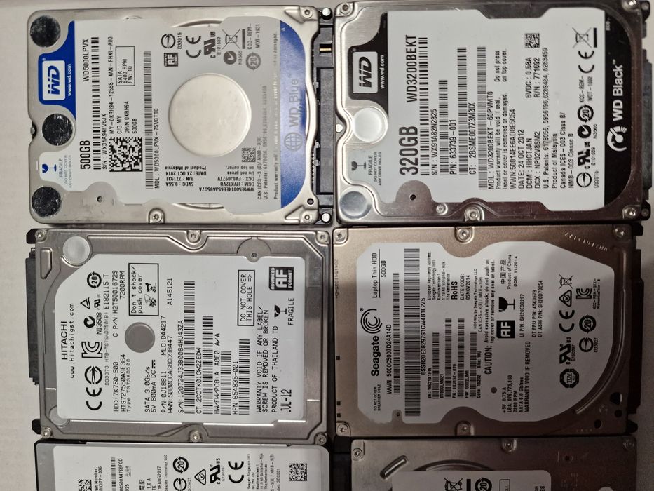 HDD, жёсткие диски на ноутбук