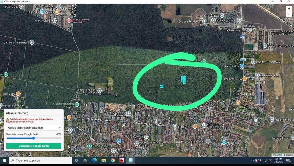 Vând 7500mp pădure langa Iancu Nicolae. Ideală pentru investiție compensare silvică