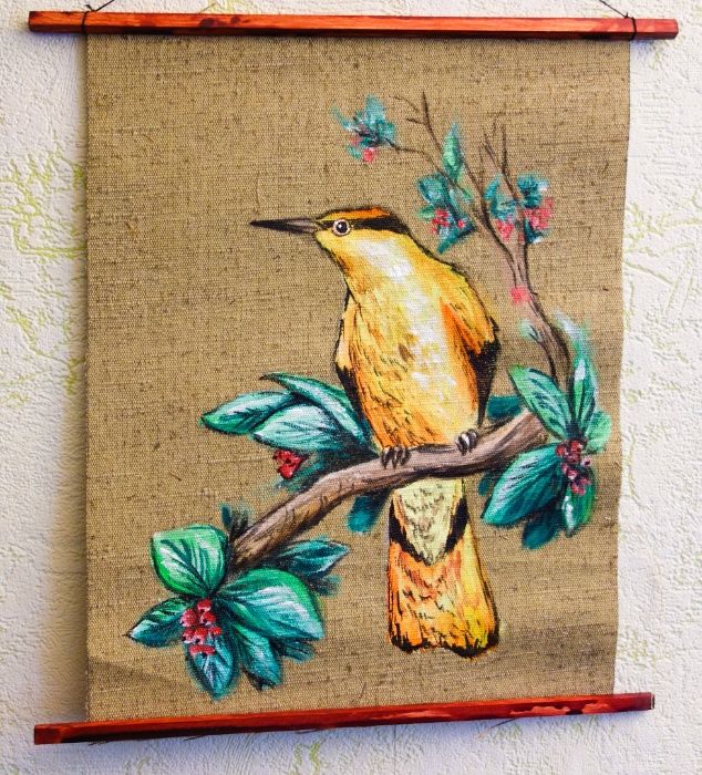 картины на ткани