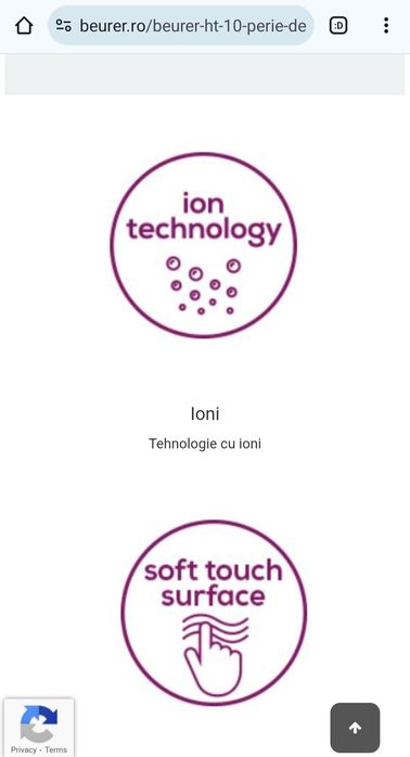 Perie de par Beurer, cu ioni