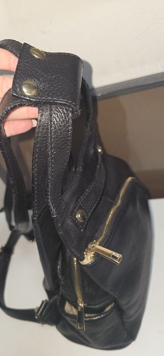 Rucsac piele naturala enzo bertini  convertibil și in poseta