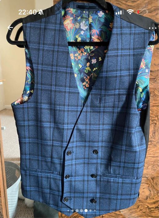 кариран костюм Next