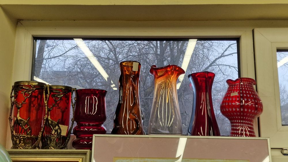 Посуда из стекла.