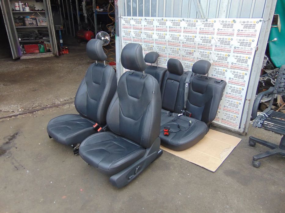 Scaune Ford Mondeo Mk5 interior piele scaune fata bancgete spate piele electrice incalzite