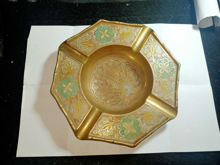 Пепельница латунь индия