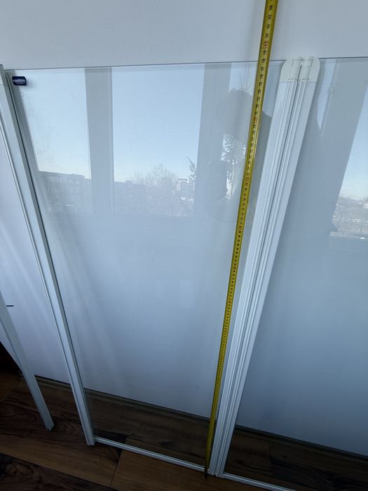 Paravan cada 2 panouri sticla mobile pliabile