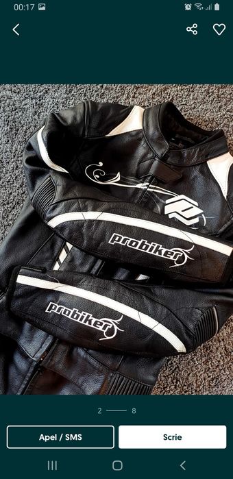 Costum moto ceaca + pantaloni cu protectii