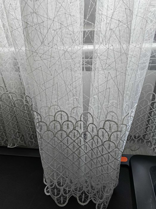 Завеси от тюл с бродерия