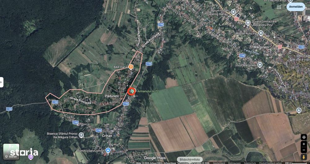 Teren de vânzare, 2200mp, acces asfaltat