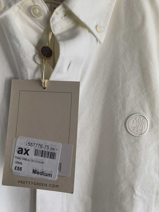 Camasa Pretty Green LS Oldbury Oxford Shirt Classic Fit Size M
