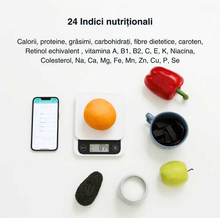 Cantar de bucatarie inteligent Vitality Lab Diet Pal, NOU