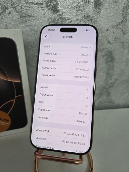 IPhone 16 PRO 5G 128GB