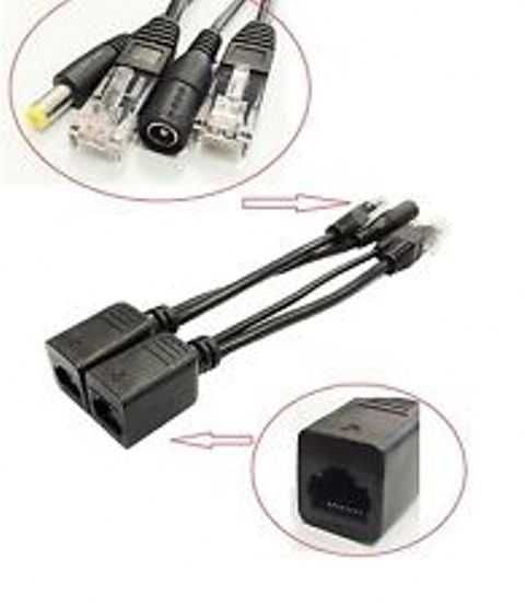 PоE Injector РоЕ Splitter Ethernet LAN Захранване ПОЕ Инжектор Сплитер Захранващ Kомплект за IP Камери Захранващи се по Ethernet LAN Мрежови Кабел