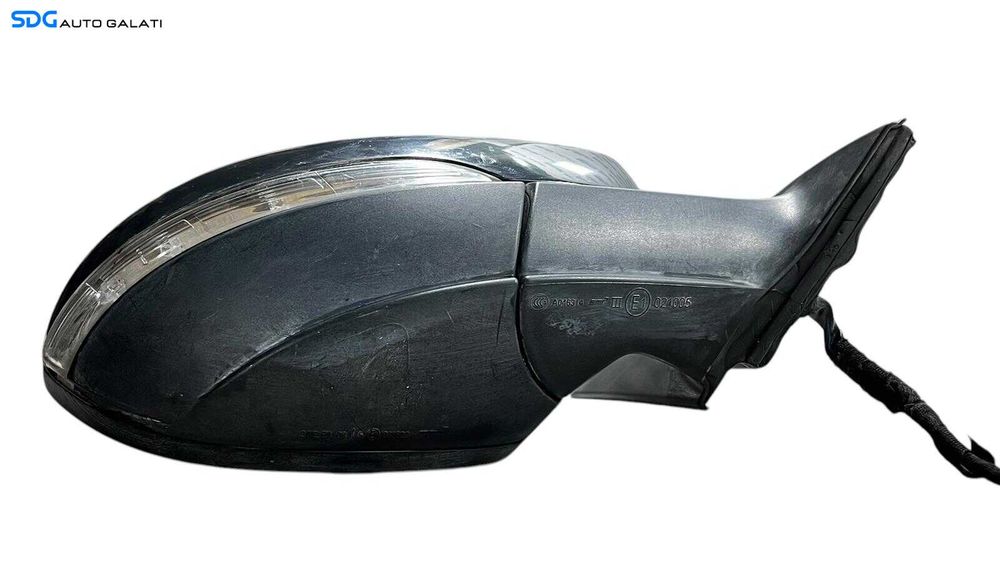 Oglinda Electrica Dreapta Volkswagen Passat B7 2010 - 2015 (Semnalizare Spartă ) Culoare Gri Inchis Lucios Cod 3C0 857 934 A [ L5709 ]