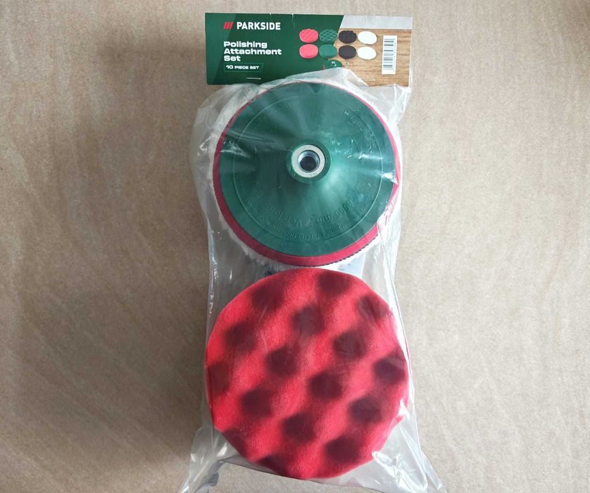 Set 8 Bureti Parkside Burete 150 mm Polish Mediu Abraziv Luciu + Taler