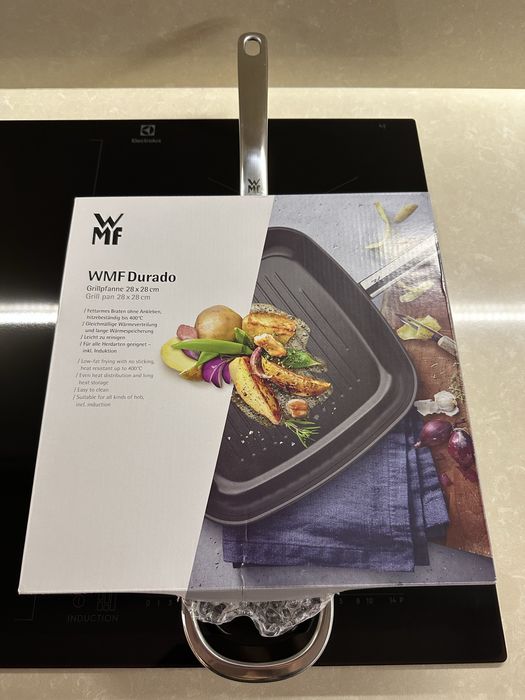 Tigaie grill WMF Durado, 28x28 cm, din otel cu invelis ceramic, noua