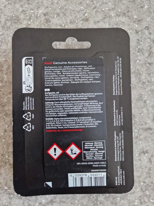 Ароматизатор AUDI гущер ОРИГИНАЛ