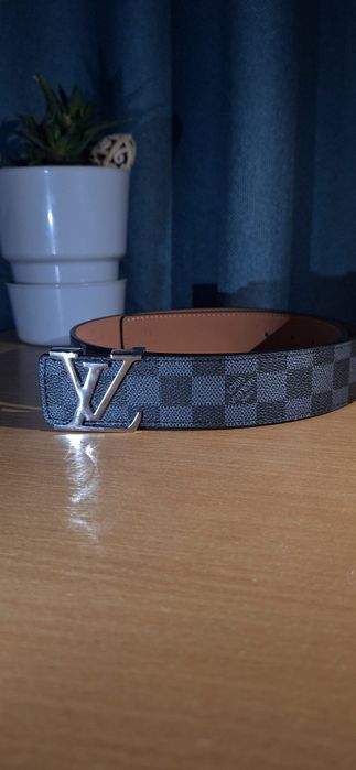 Curea Louis Vuitton -  Monogram neagra (carouri)