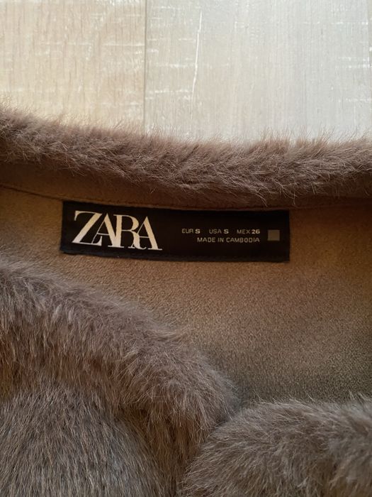 Пухено яке zara