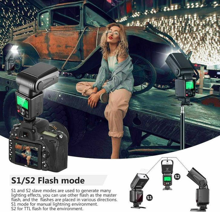 Blitz/ Flash Speedlite Neewer 750II iTTL Nikon Bouncer/ Difuser / Husa