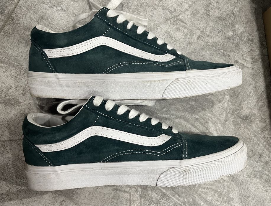 Vans Old Skool Low Suede Dark Green UK 8 / 42 номер / skater sneakers