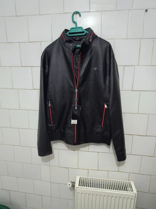 Geaca piele ecologica mărime M culoare neagra