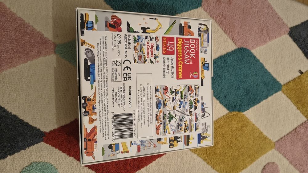 Puzzle usbourne cu utilaje