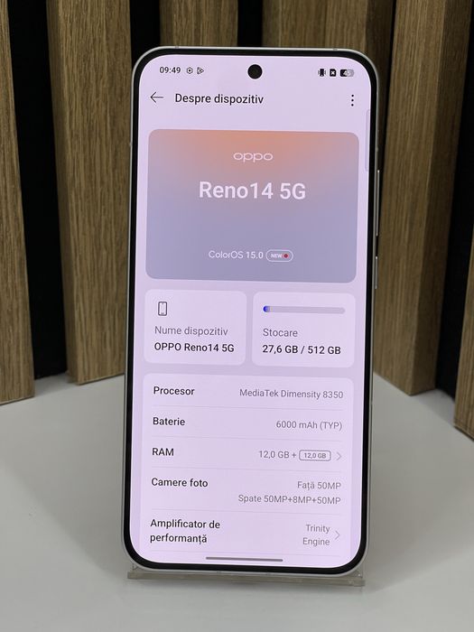 Oppo Reno 14 512Gb 12Gb ram Garantie / Factura #59311