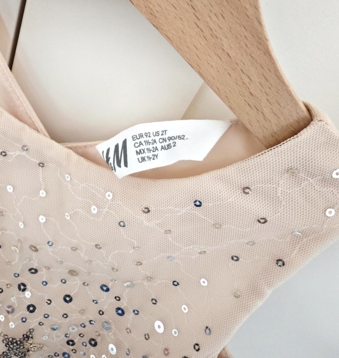 Нова H&M детска парти официална рокля 92