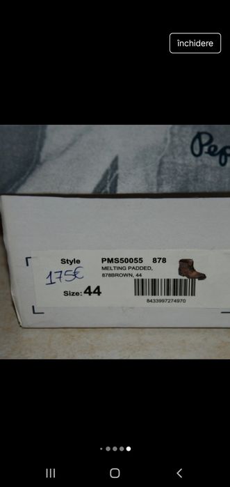 Ghete Pepe jeans originale din piele  44