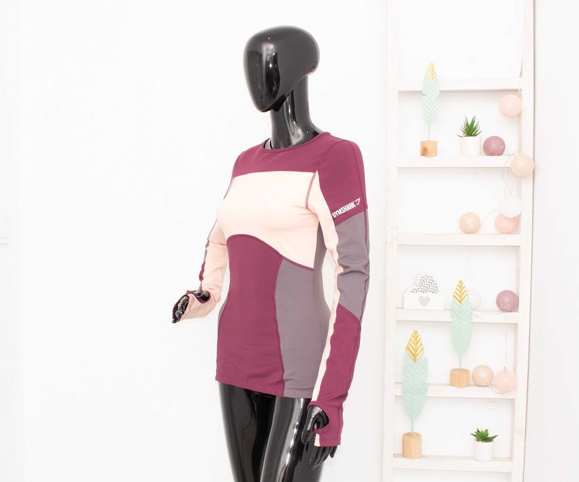 Gymshark дамска спортна блуза за бягане, фитнес, спорт S нова