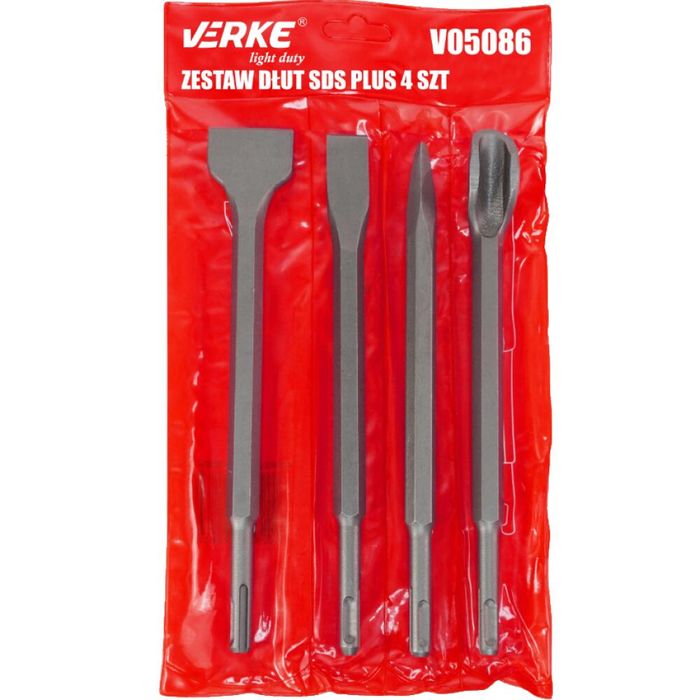 Set dalti SDS+ profesionale pentru tamplarie, 4 piese, Verke