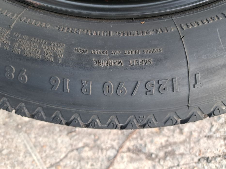 Резервна гума патерица 5х112 16 цола