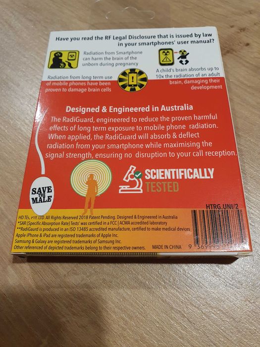 Plasture antiradiatii telefon/tableta