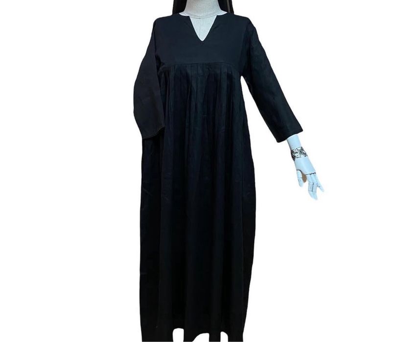 Льняное летнее платье