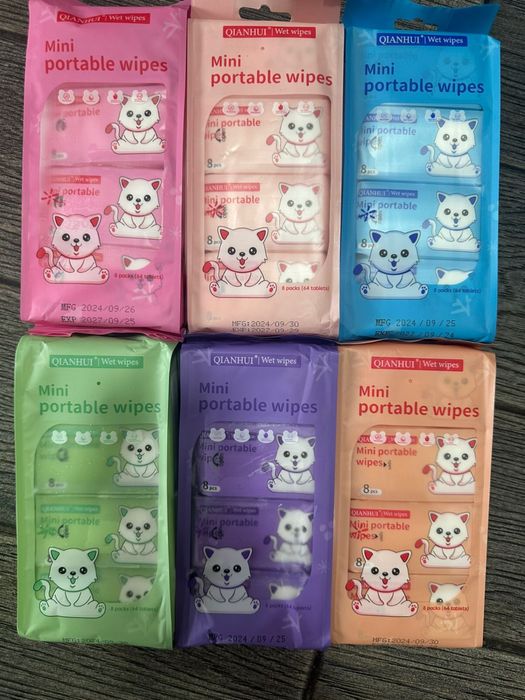 Влажные мини салфетки оптом