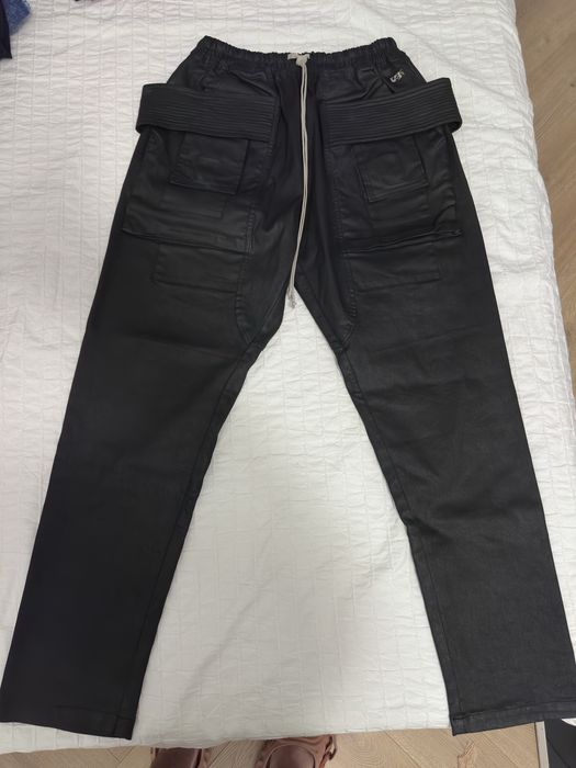 Rick Owens DRKSHDW Waxed Creatch Cargo Black