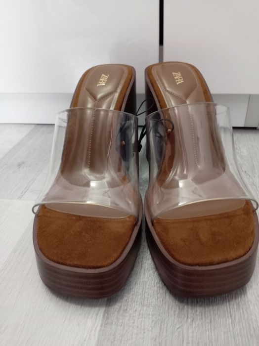 Sandale Zara, mărime 38,culoare maro