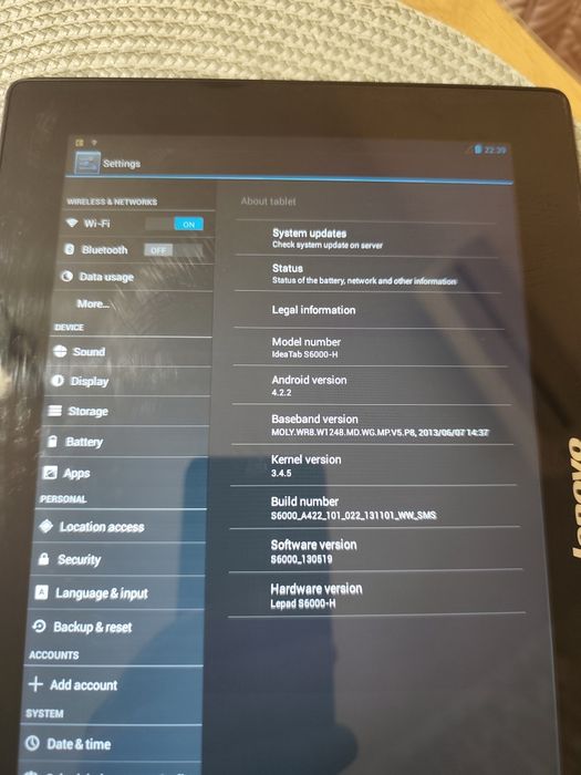 Lenovo IdeaTab S6000H