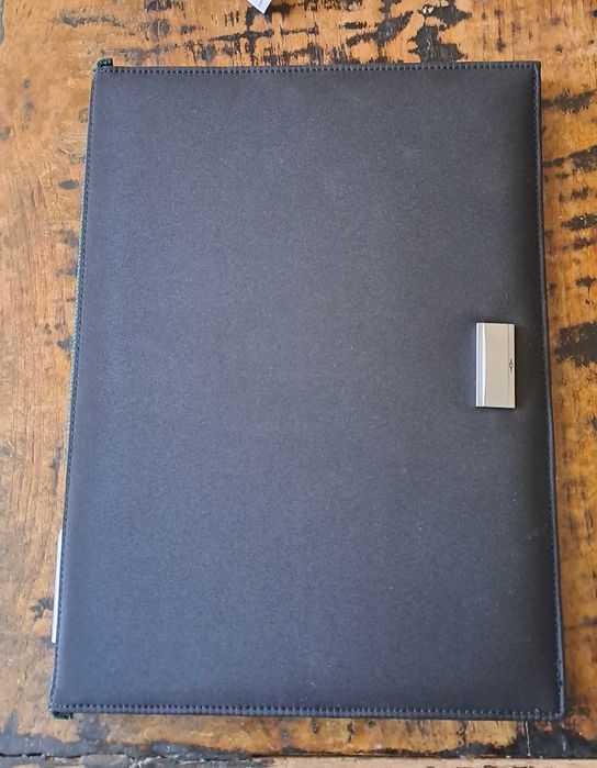 папка луксозна за документи без/с цип Марксман Marksman черен А4