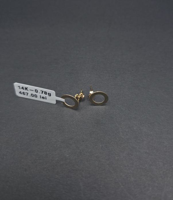 Bijuteria Royal cercei aur 14k 0.78 gr